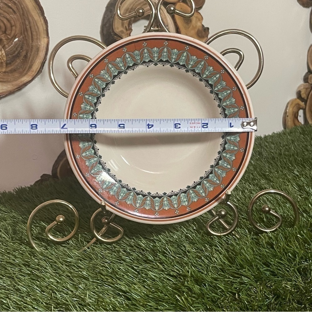 VINTAGE STERLING CHINA DESSERT PLATE - Picture 4 of 7